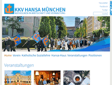 Tablet Screenshot of kkv-hansa-muenchen.de